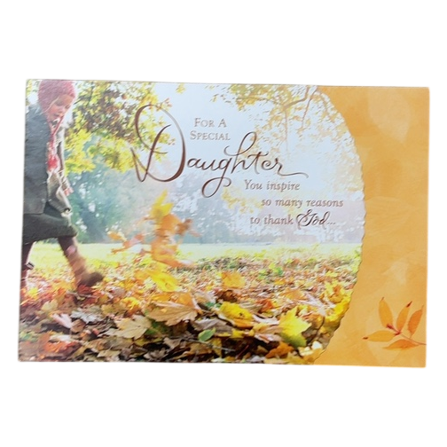 DaySpring Thanksgiving Greeting Card (Daughter)