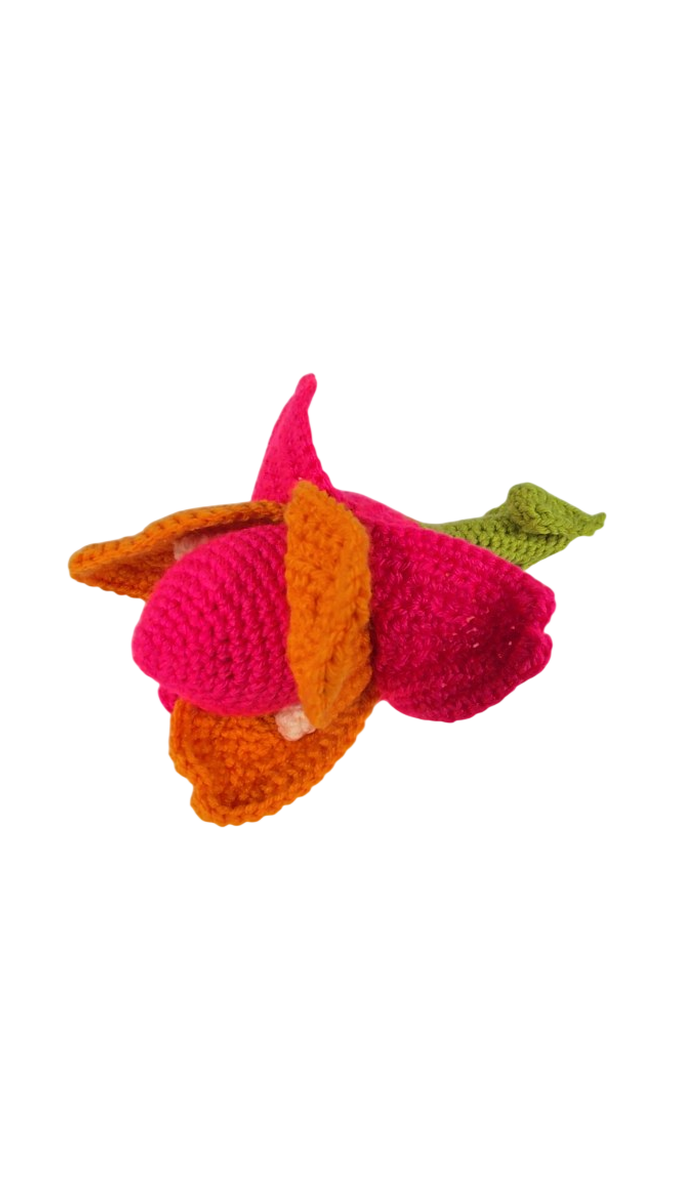 Handmade Crochet Tulip Flower Doll
