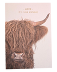 Herd It's Your Birthday Highland Cow Card