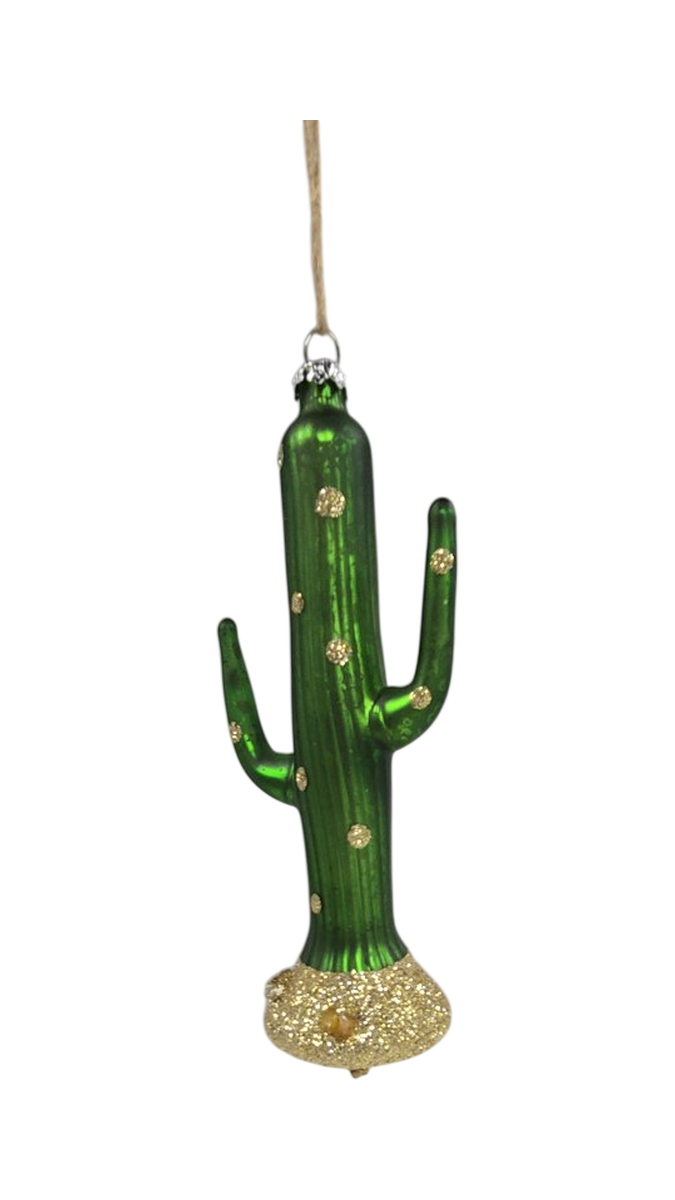 Saguaro Cactus Glass Ornament