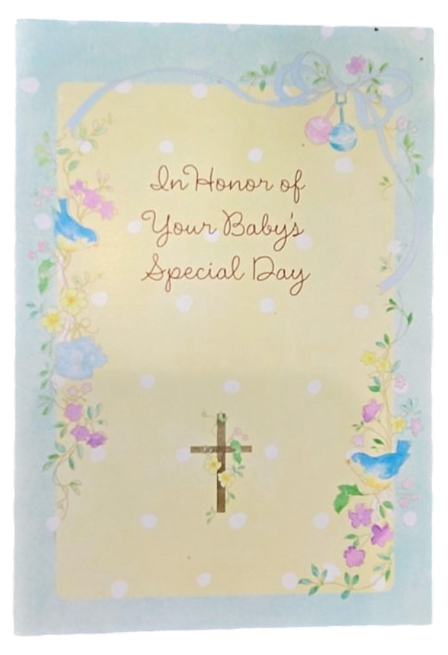 In Honor of Your Baby's Special Day Greeting Card
