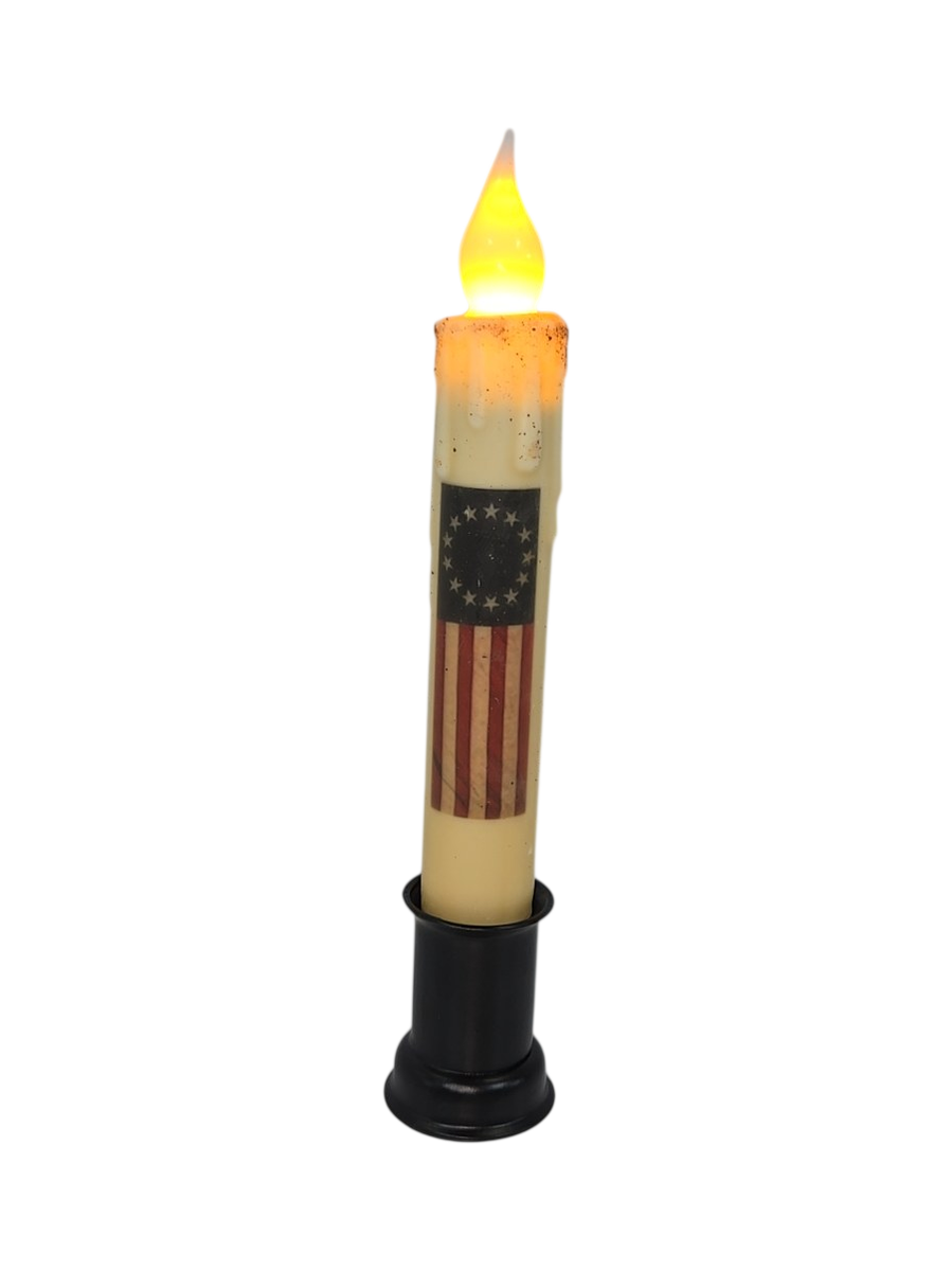 Betsy Ross Flag Taper Candle
