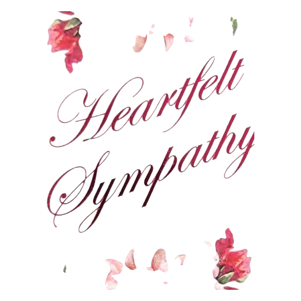 Heartfelt Sympathy Floral Greeting Card