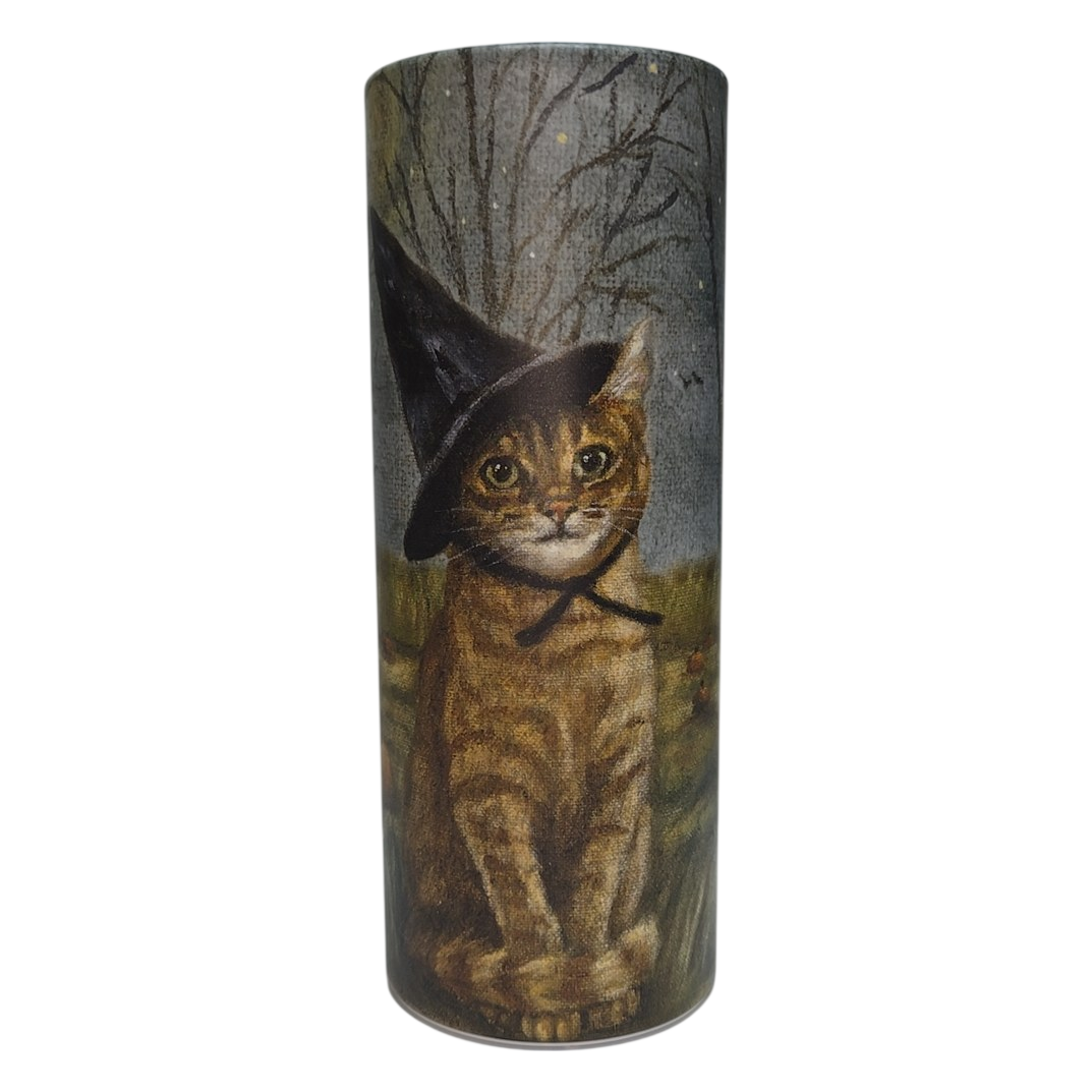 Halloween Witch Cat Cup Holder Tissue Tube