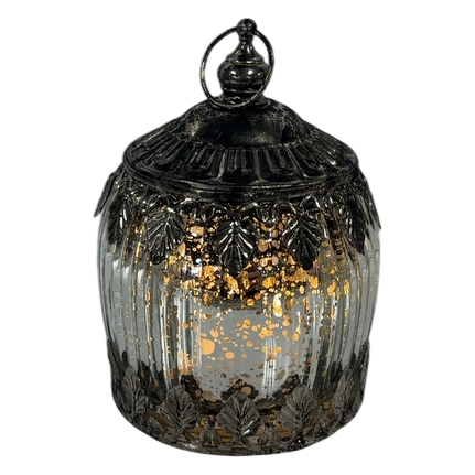 Silver Mercury Glass Lantern