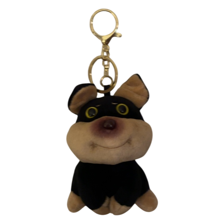 Plush Dog Keychain Bag Charm