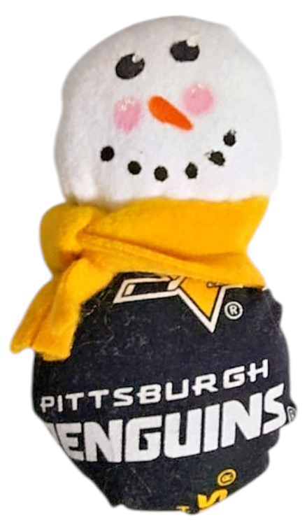 Pittsburgh Penguins Snowman Plush Ornament