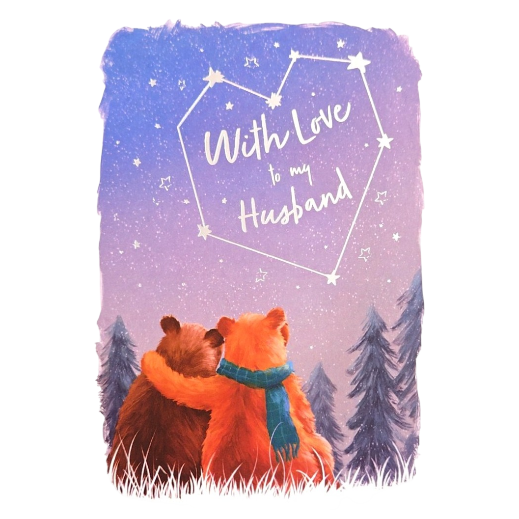 With Love to My Husband Greeting Card