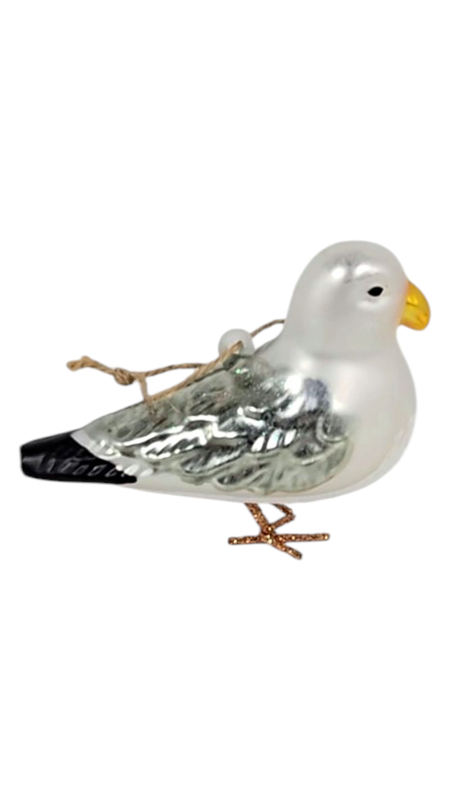 Glass Seagull Ornament