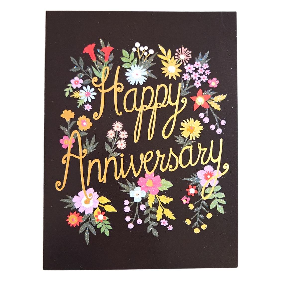 Happy Anniversary Floral Greeting Card