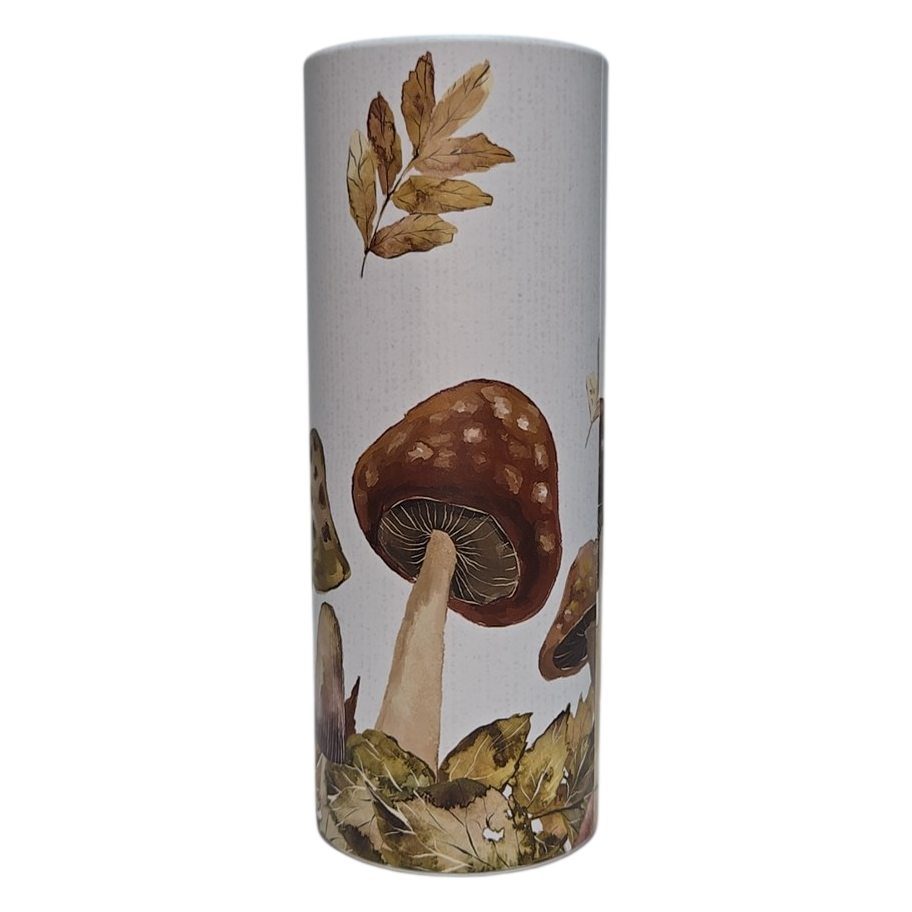 Mushroom &amp; Autumn Leaves Car Cup Holder Tissue Tube