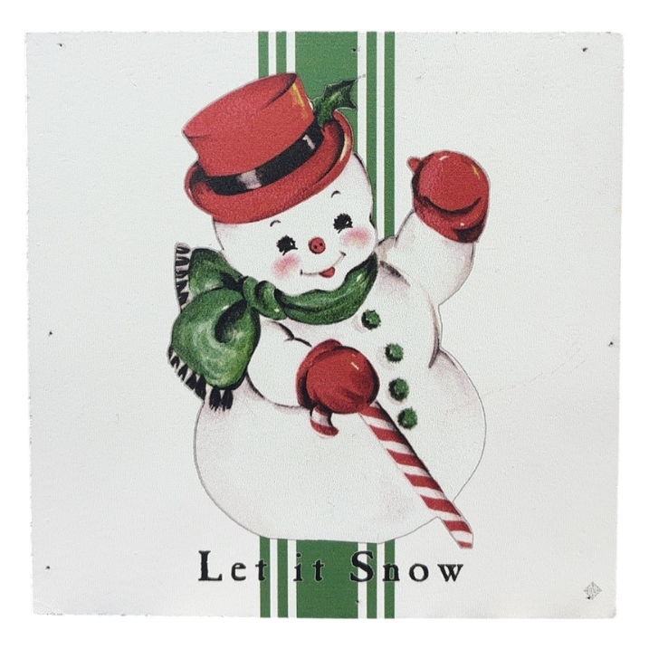 Let It Snow Snowman Decor