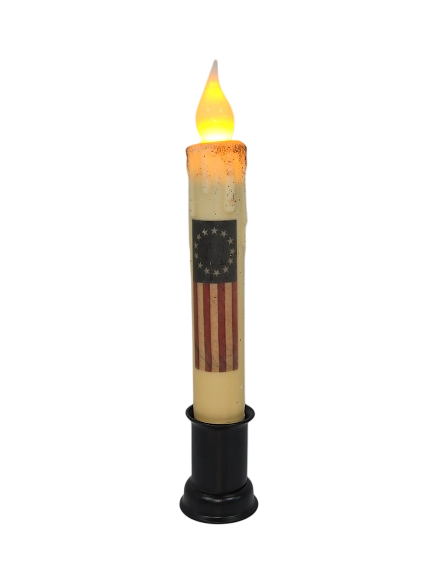 Betsy Ross Flag Taper Candle