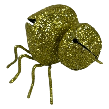 Glitzy Green Spider Jingle Decor