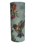 Hummingbird Floral Tube Tissue Holder for Car Cup Holder