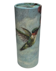 Hummingbird Floral Tube Tissue Holder for Car Cup Holder