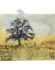Encaustic Tree Landscape Art Block by Trish McFerran