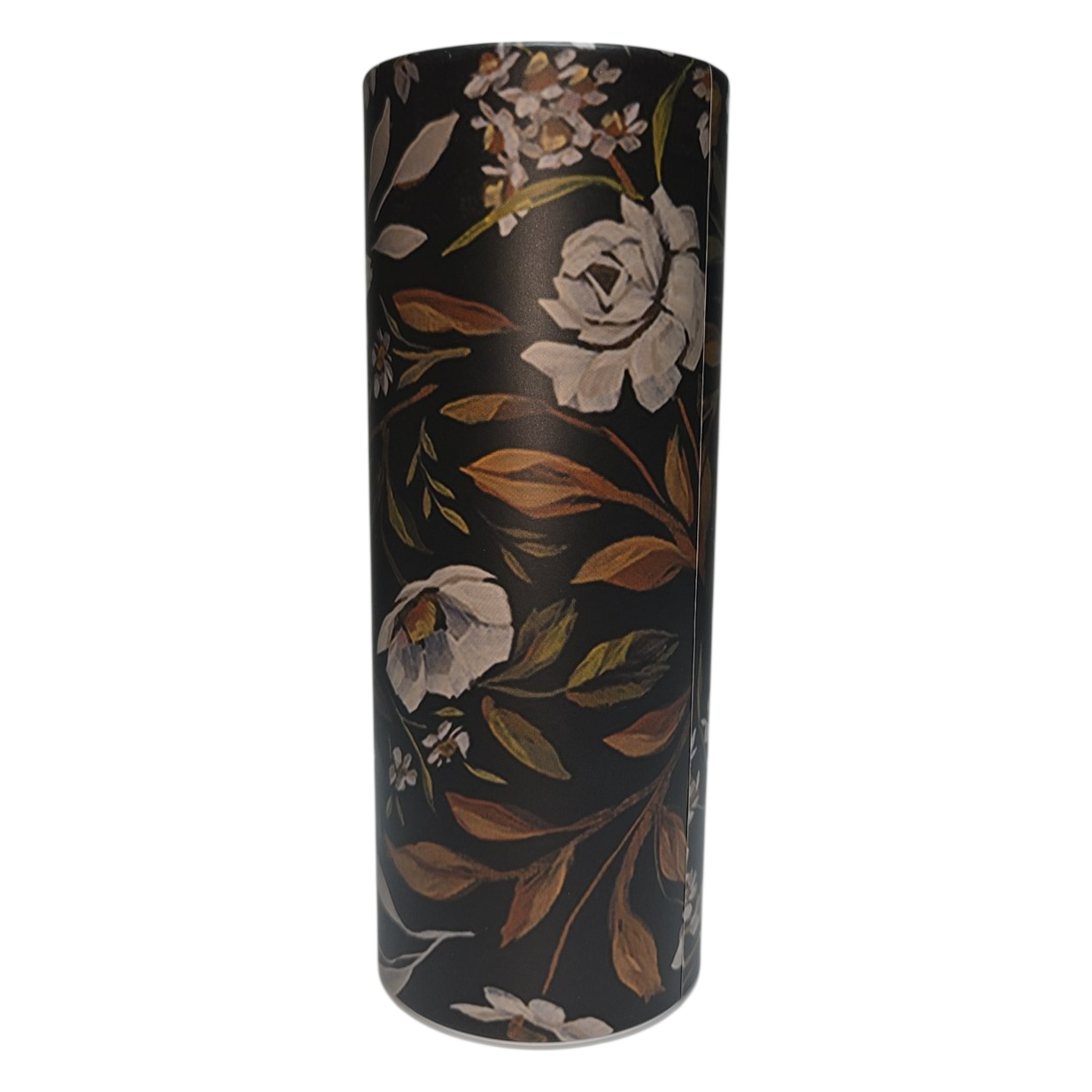 Floral Dark Botanical Car Cup Holder Tissue Tube