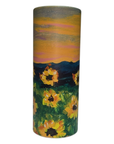 Sunflower Sunset Hand-Painted Tissue Tube – Cup Holder Size