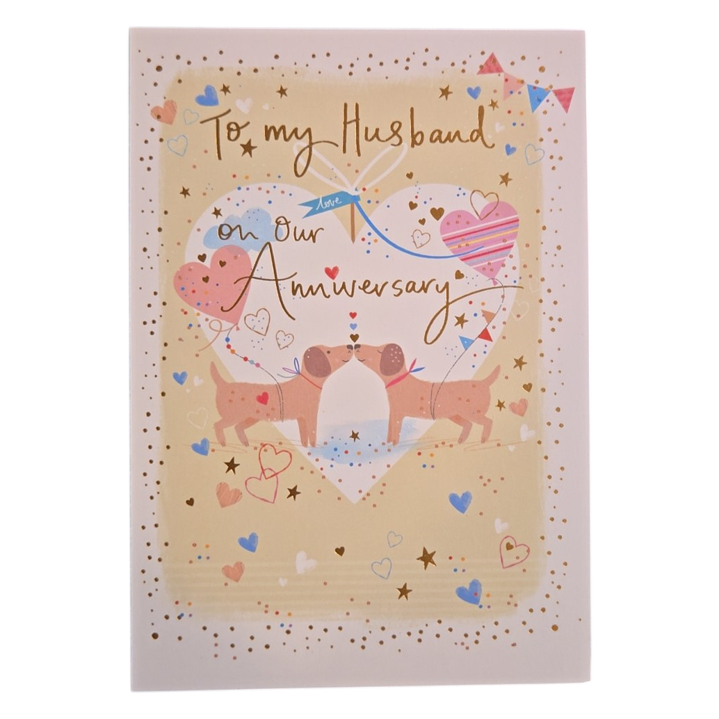 To My Husband On Our Anniversary Card