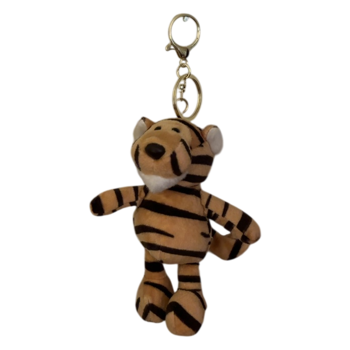Plush Tiger Keychain Bag Charm