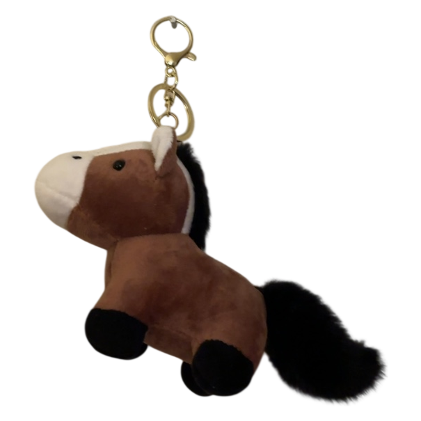 Plush Horse Keychain Bag Charm