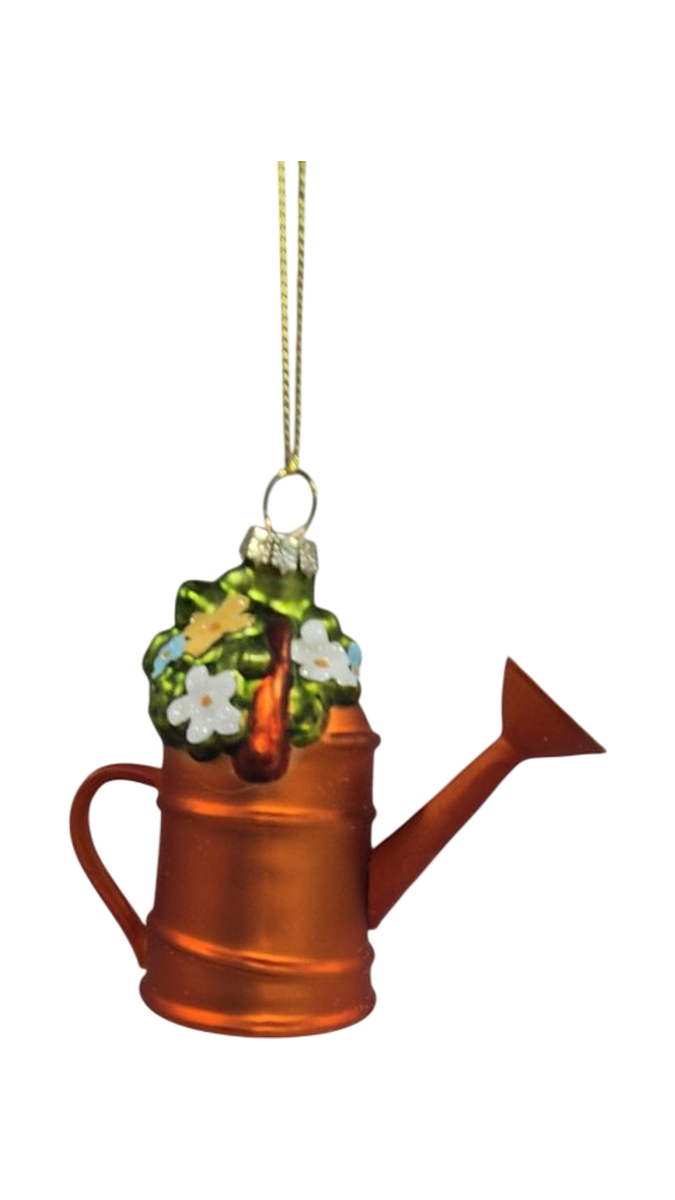 Glass Watering Can Ornament