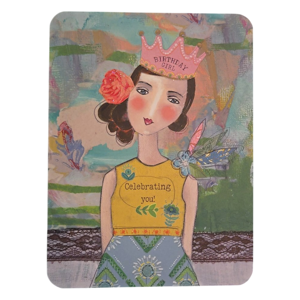 Birthday Girl Celebrating You Greeting Card