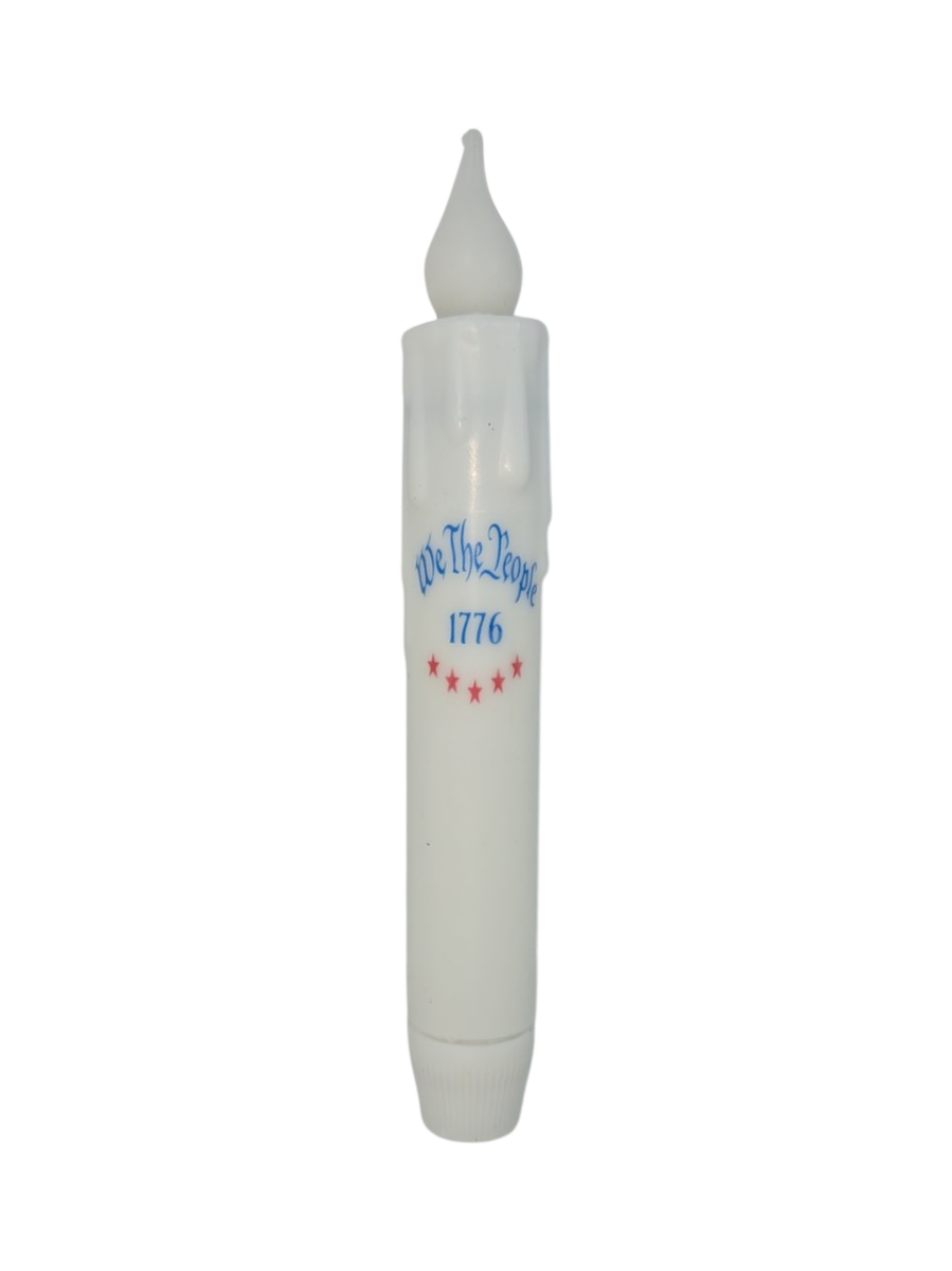 We The People 1776 Patriotic Taper Candle