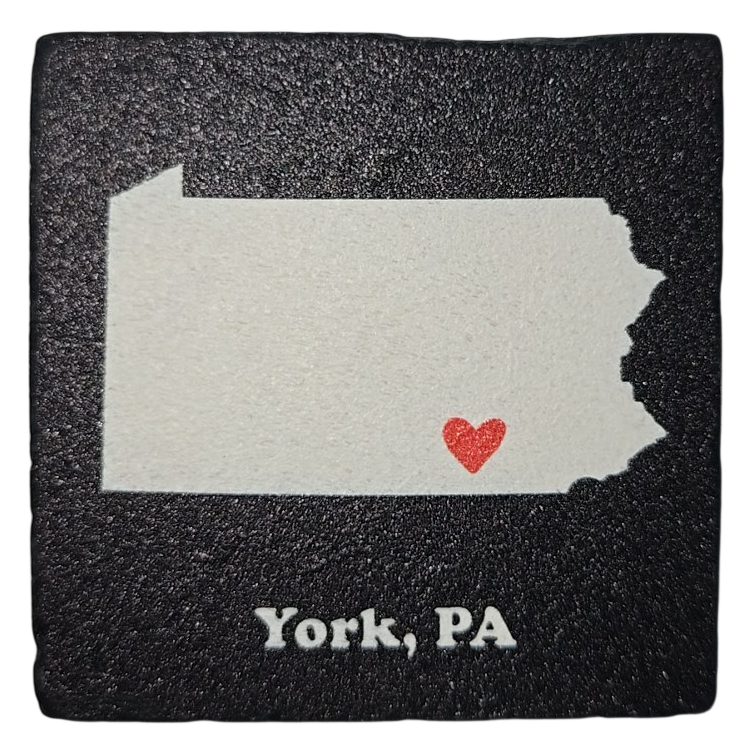 York PA Pennsylvania State Ceramic Magnet