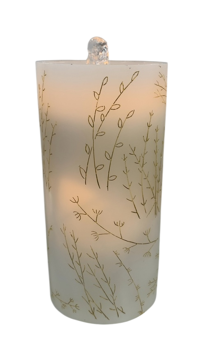Gold Wheat Water Candle