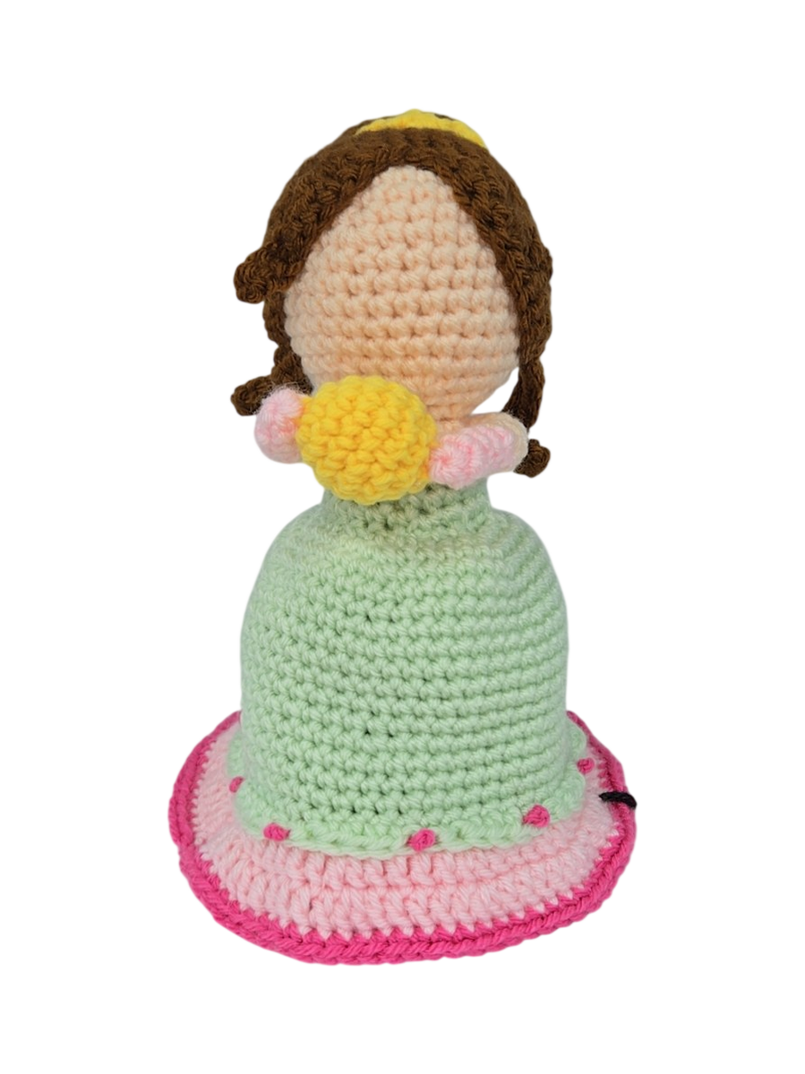 Handmade Crochet Princess And The Frog Amigurumi Doll