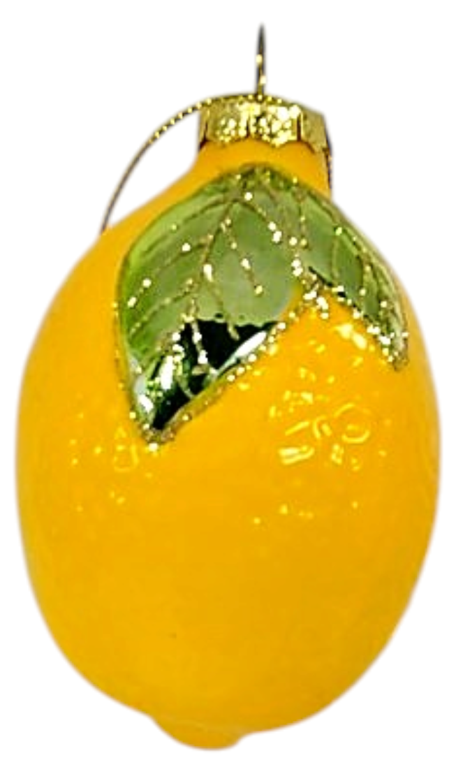 Lemon Glass Christmas Ornament