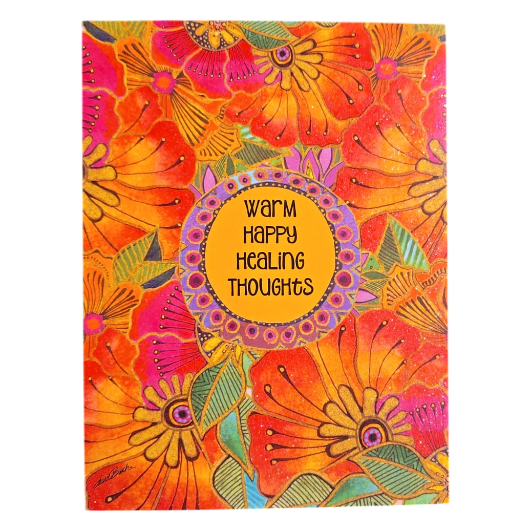 Warm Happy Healing Thoughts Greeting Card