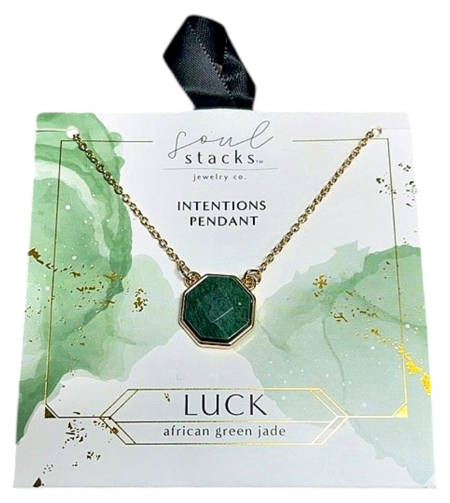 African Green Jade Luck Pendant