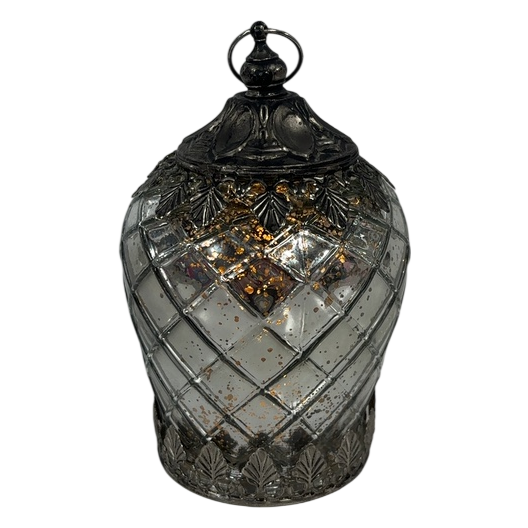 Silver Mercury Glass Lantern