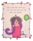 Five Basic Food Groups Funny Birthday Card