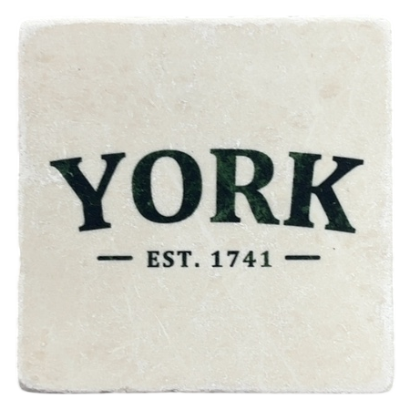 York Est. 1741  Marble Coaster