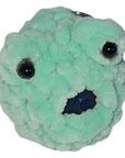 Mint Green Pom Pom Monster Squishy Stress Ball Toy