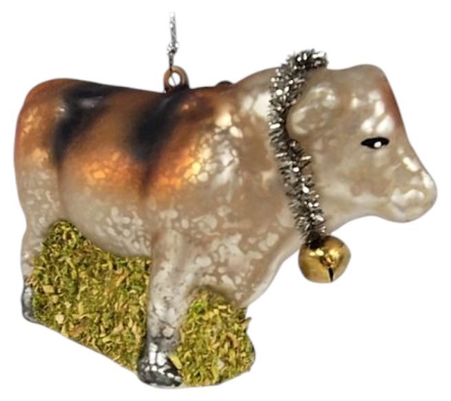 Cow Glass Ornament