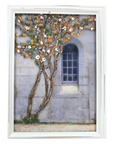 Encaustic Art – Blooming Tree & Stone Window by Trish McFerran