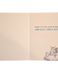 Happy Birthday Favorite Staff Member Cat Card