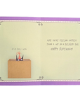 Curious Black Cat in a Box Greeting Card