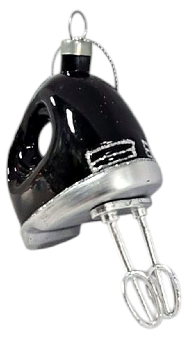 Hand Mixer Glass Ornament