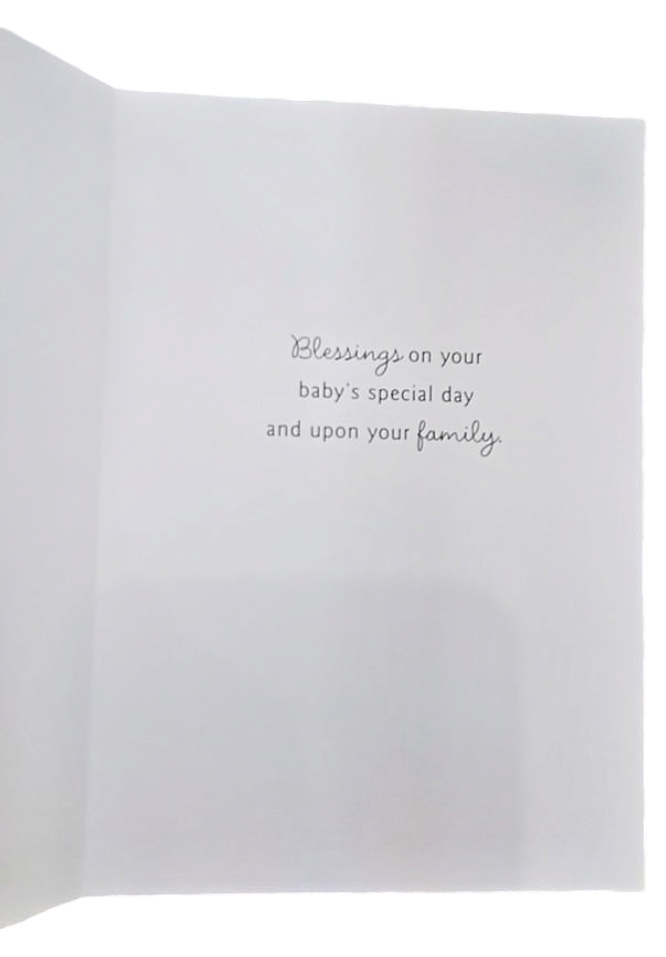 Sharing Your Joy Baby Baptism Greeting Card