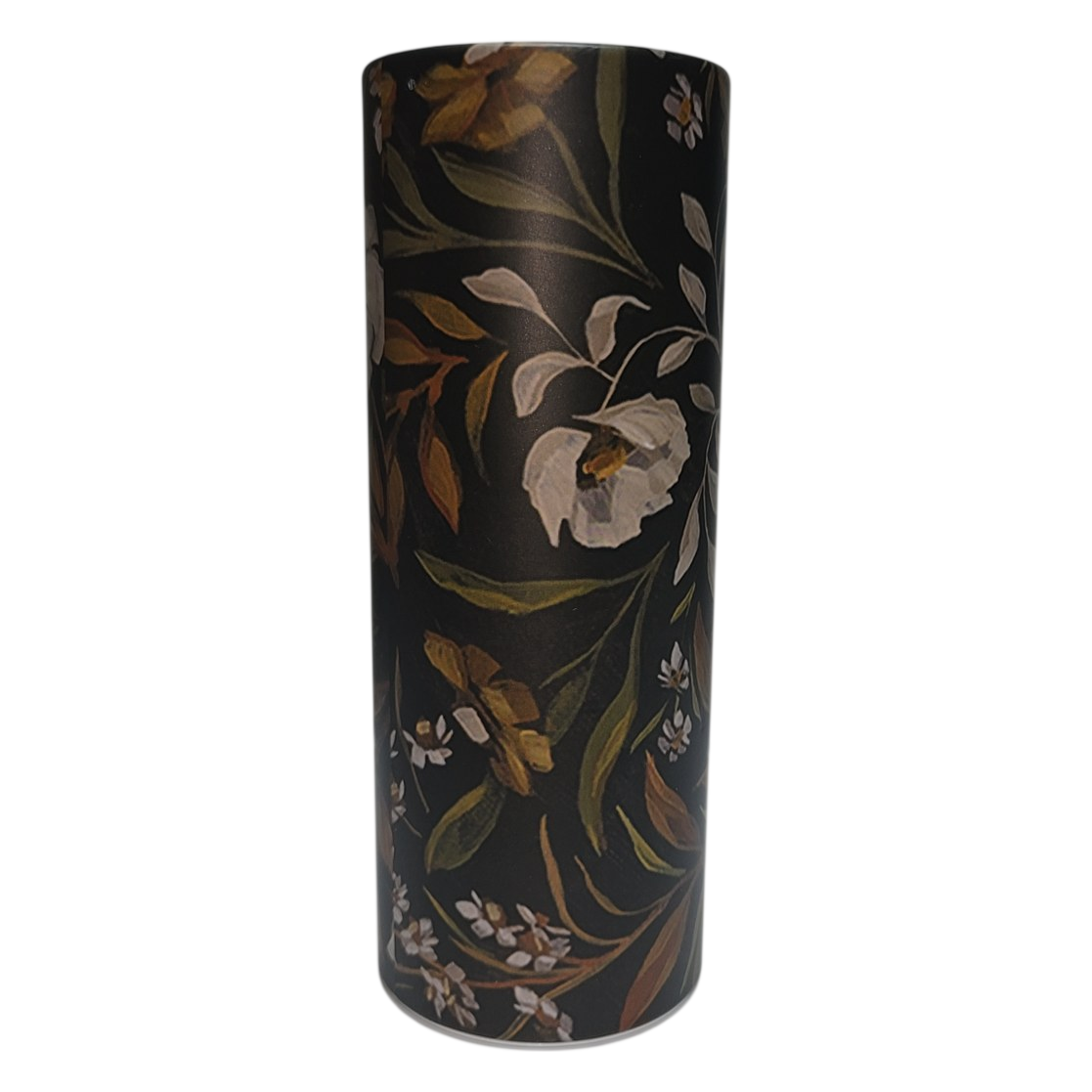 Floral Dark Botanical Car Cup Holder Tissue Tube