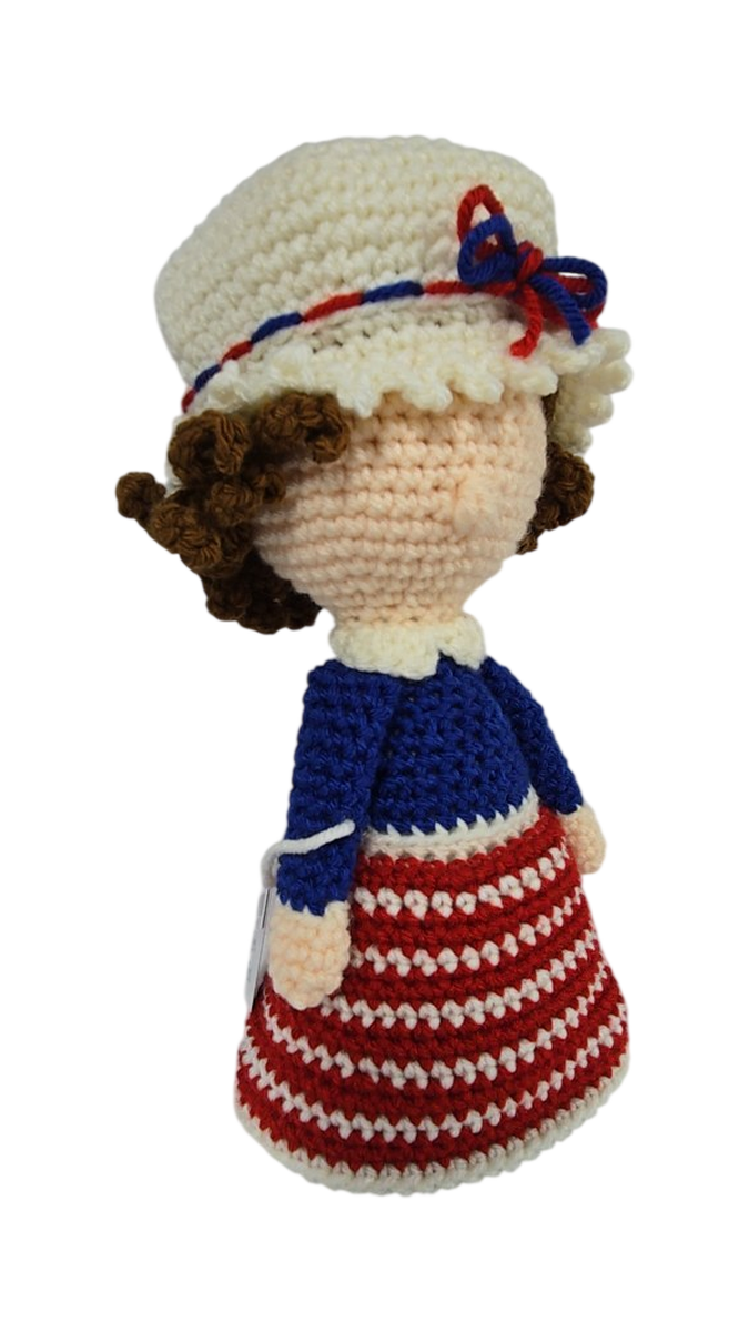 Patriotic Crochet Girl Doll – Red White &amp; Blue Amigurumi