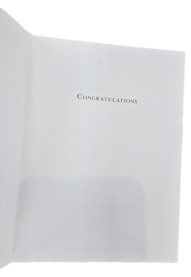 Wedding Congratulations Greeting Card with Vintage Car &amp; Irving Stone Quote