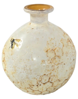 Handcrafted Ceramic Bee & Honeycomb Round Vase