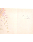 With Sympathy Lavender Floral Greeting Card